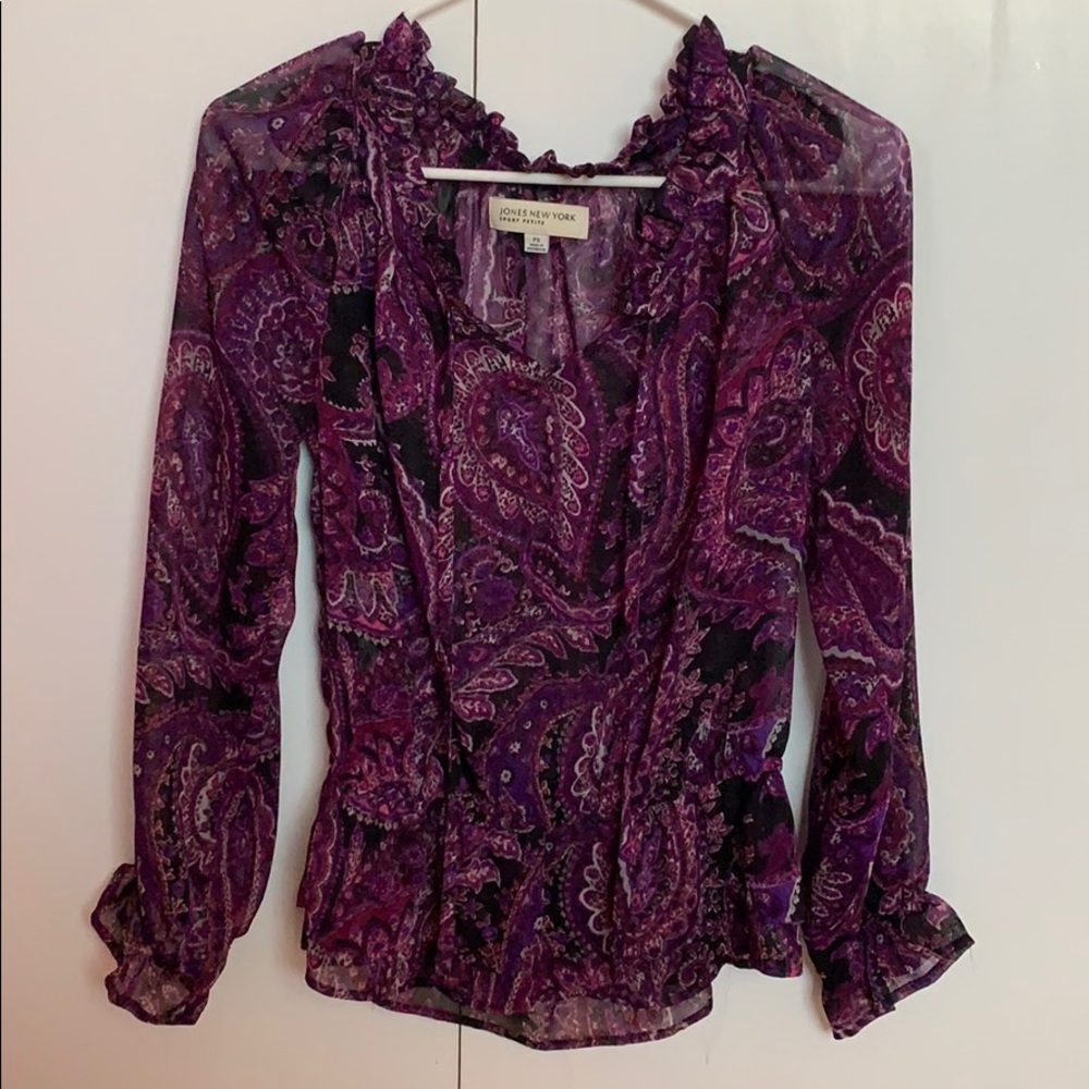 Jones New York Sport Petite Blouse
